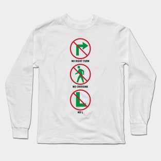 No L Holiday Signs Design Long Sleeve T-Shirt